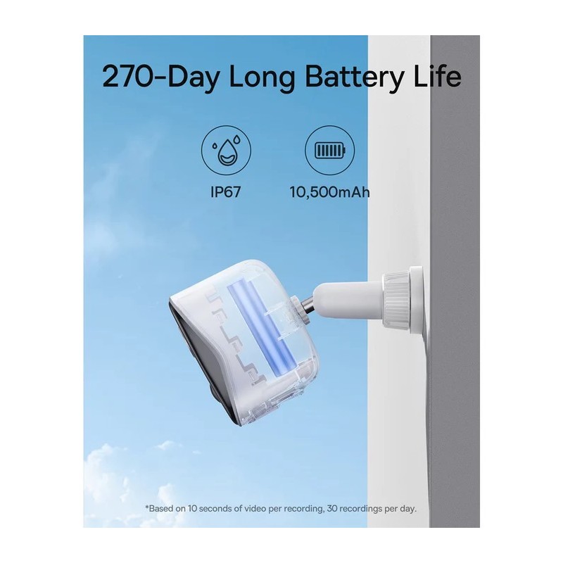 Buy Baseus Security Outdoor Camera - N1 Plus - 2K Full Color White(Add On) in Cyprus, Nicosia, Limassol, Larnaka, Pafos