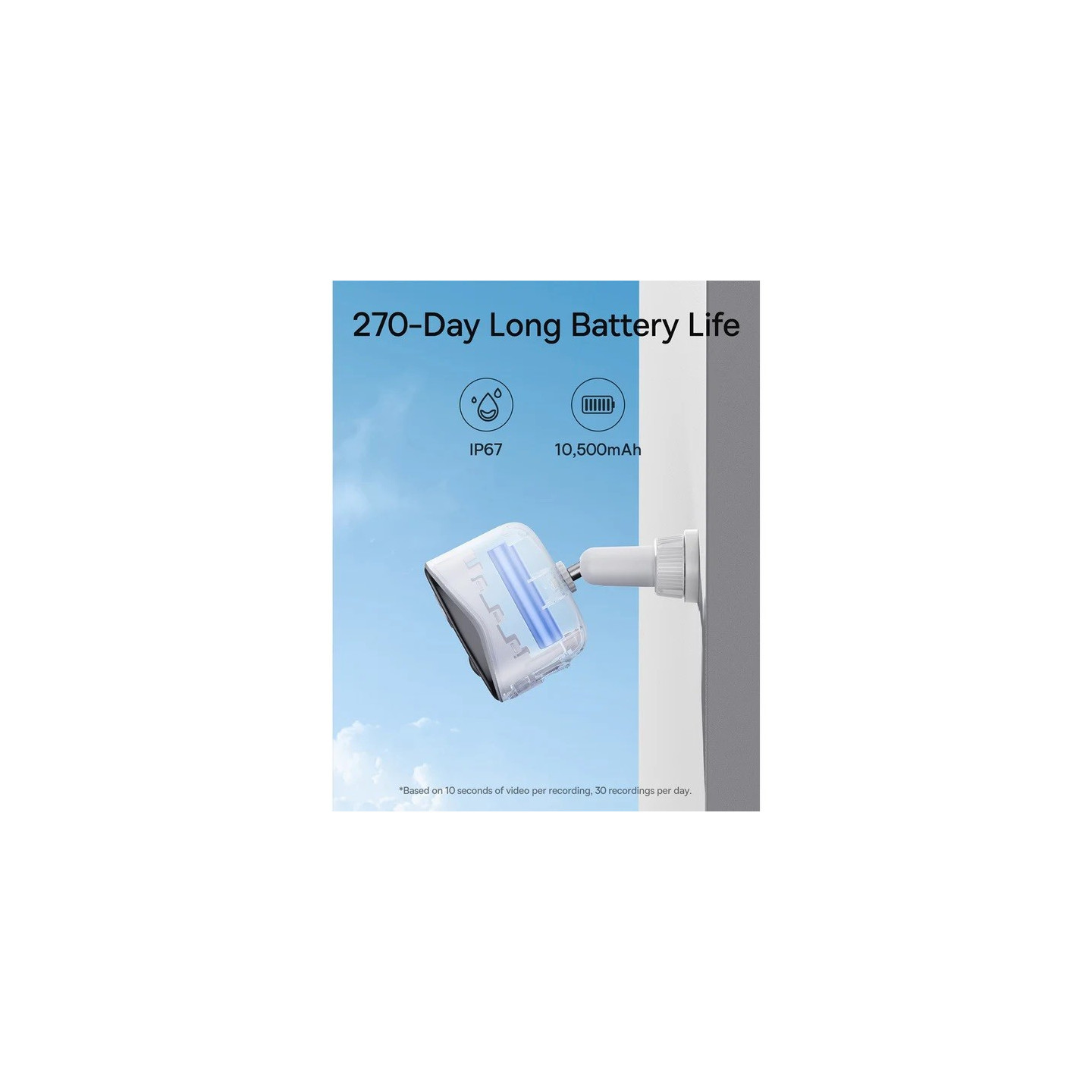 Baseus Security Outdoor Camera - N1 Plus - 2K Full Color White(Add On) — Buy in Cyprus with Fast Delivery