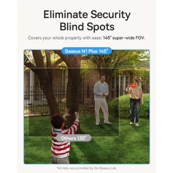 Buy Baseus Security Outdoor Camera - N1 Plus - 2K Full Color White(Add On) in Cyprus, Nicosia, Limassol, Larnaka, Pafos