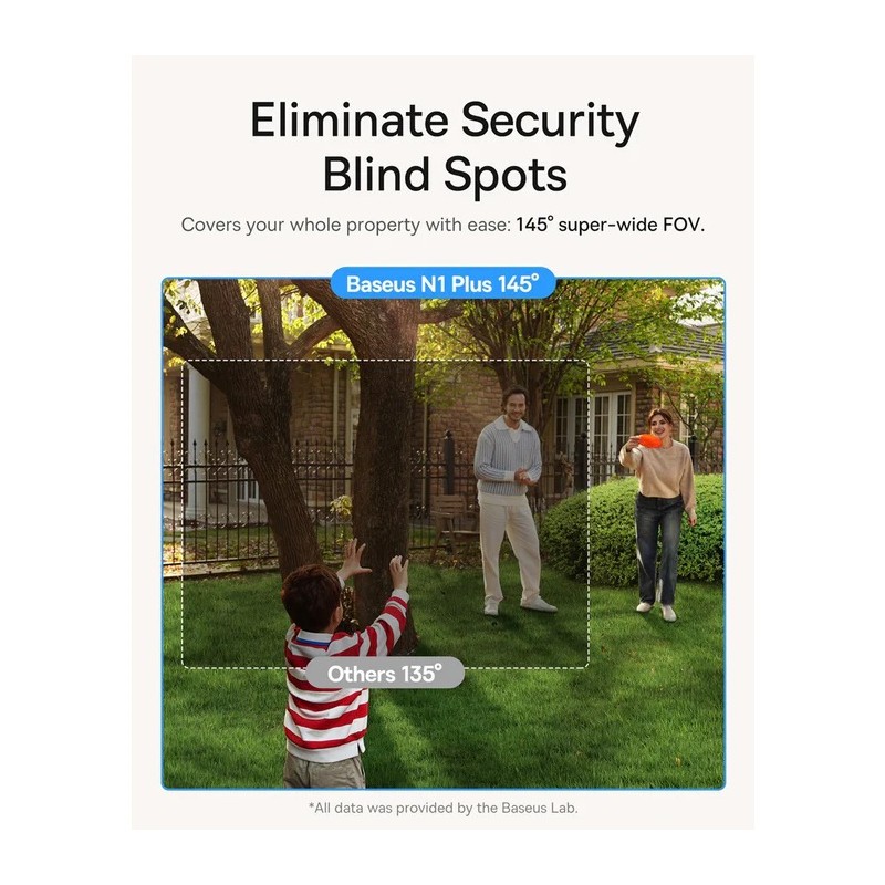 Buy Baseus Security Outdoor Camera - N1 Plus - 2K Full Color White(Add On) in Cyprus, Nicosia, Limassol, Larnaka, Pafos