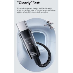 Buy Baseus Cable USB-C to USB-C Gem Series 100W 1.0m Black - USB-C to USB-C, 100... in Cyprus, Nicosia, Limassol, Larnaka, Pafos