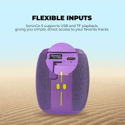 Buy SonicGear Portable Speaker - SONICGO! 5 - TWS BT USB FM RGB Atlantic Blue in Cyprus, Nicosia, Limassol, Larnaka, Pafos