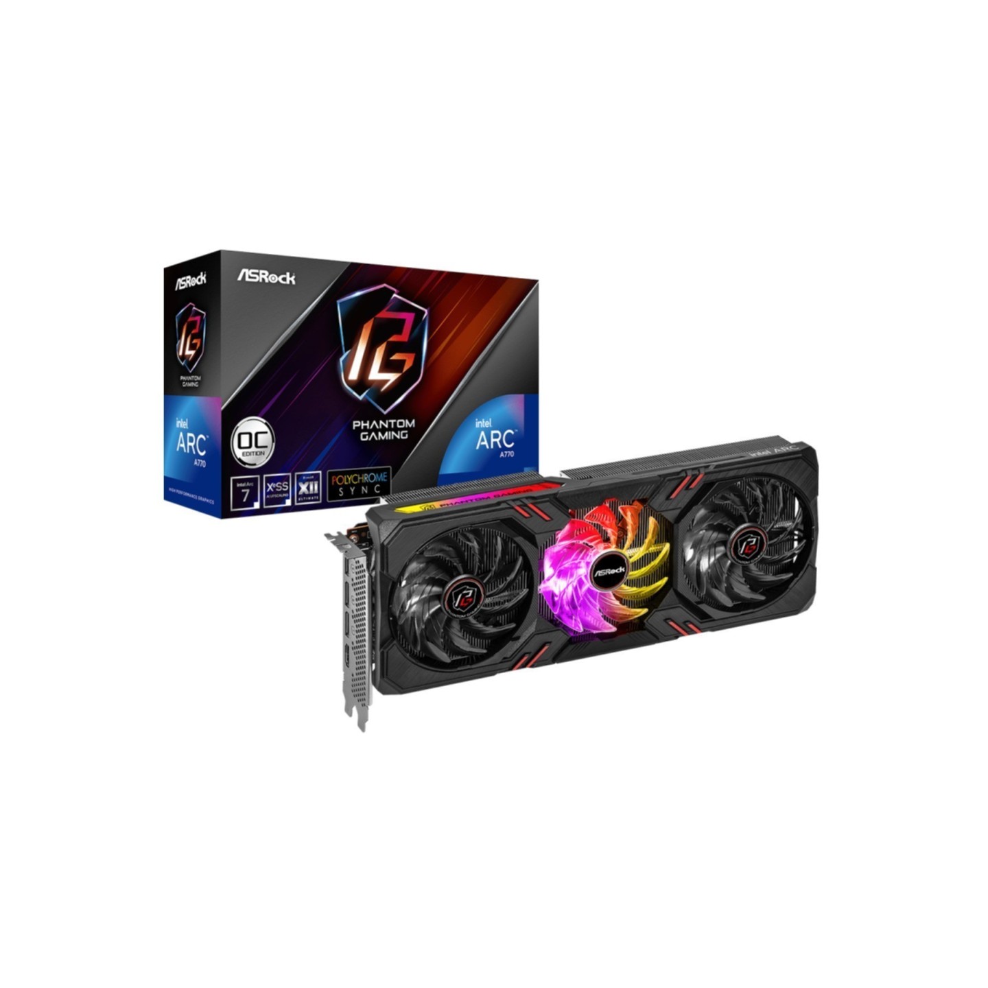ASRock Phantom Gaming OC Intel Arc A770 16GB GDDR6 - Triple Fan (Boxed) — Buy in Cyprus with Fast Delivery