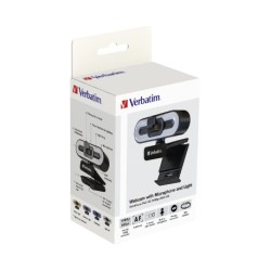 Buy Verbatim Webcam - AWC-02 - Full HD Autofocus with Microphone & Light in Cyprus, Nicosia, Limassol, Larnaka, Pafos