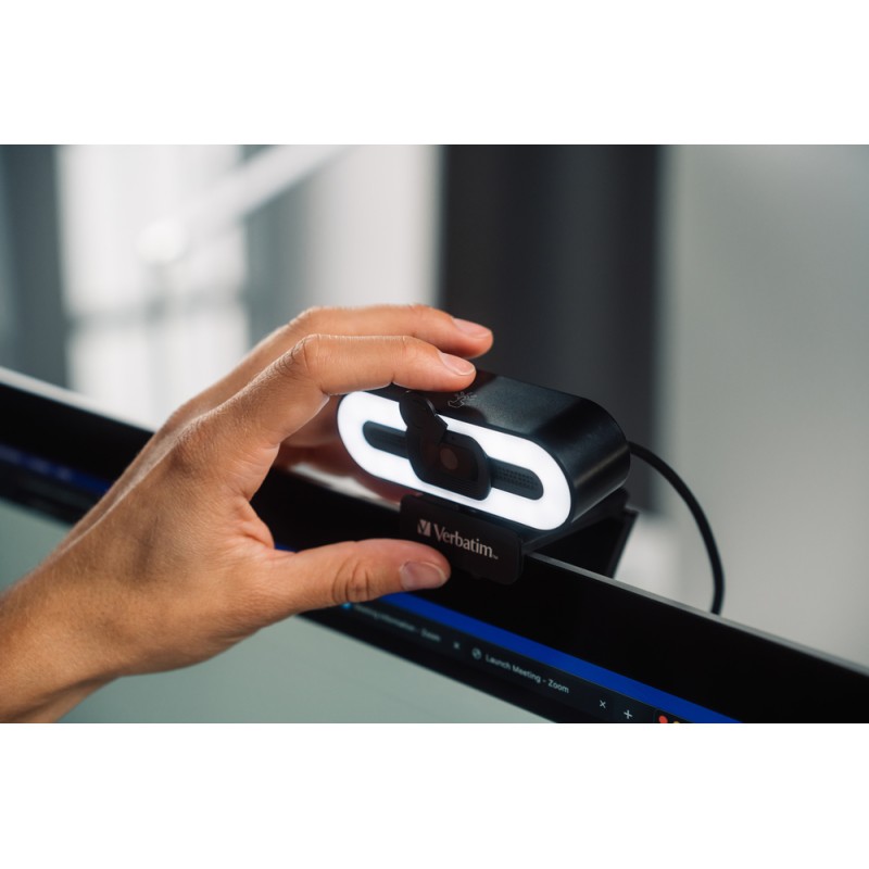 Buy Verbatim Webcam - AWC-02 - Full HD Autofocus with Microphone & Light in Cyprus, Nicosia, Limassol, Larnaka, Pafos