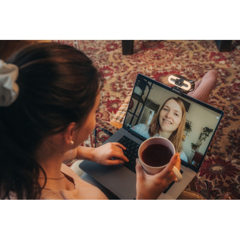 Buy Verbatim Webcam - AWC-02 - Full HD Autofocus with Microphone & Light in Cyprus, Nicosia, Limassol, Larnaka, Pafos