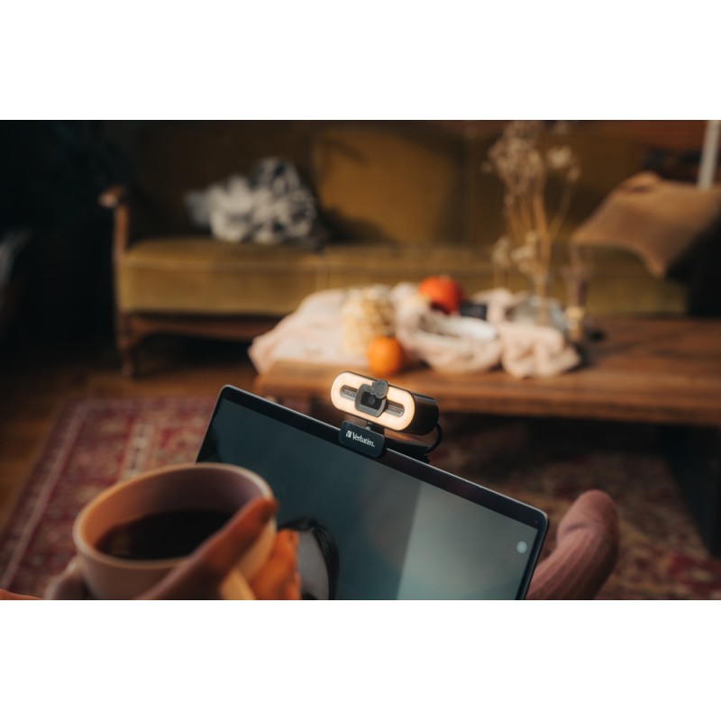 Buy Verbatim Webcam - AWC-02 - Full HD Autofocus with Microphone & Light in Cyprus, Nicosia, Limassol, Larnaka, Pafos