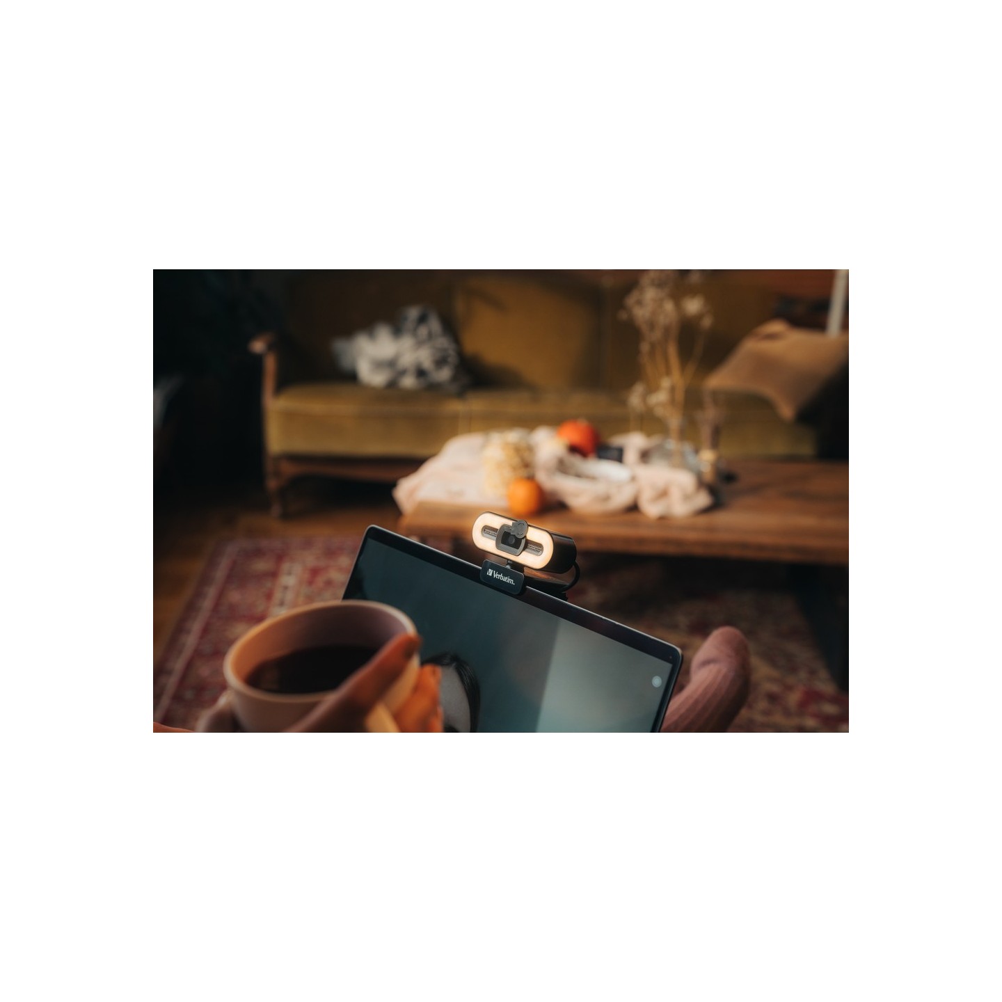 Verbatim AWC-02 Full HD 1080p Autofocus Webcam with Microphone & Light (Boxed) — Buy in Cyprus with Fast Delivery