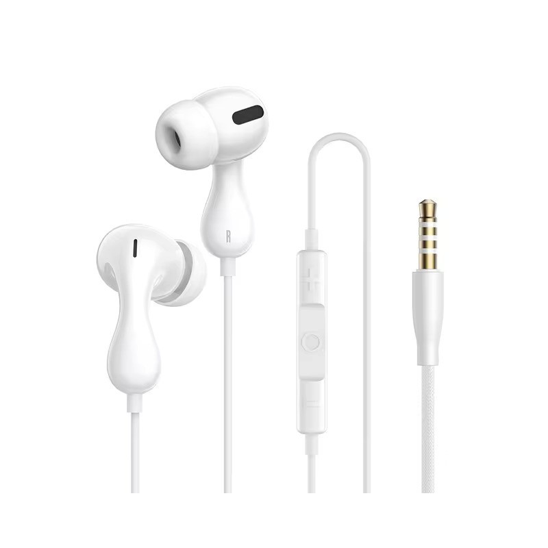 Buy Baseus Headphones - HZ20 - In Ear Wired 3.5mm HiRes White in Cyprus, Nicosia, Limassol, Larnaka, Pafos
