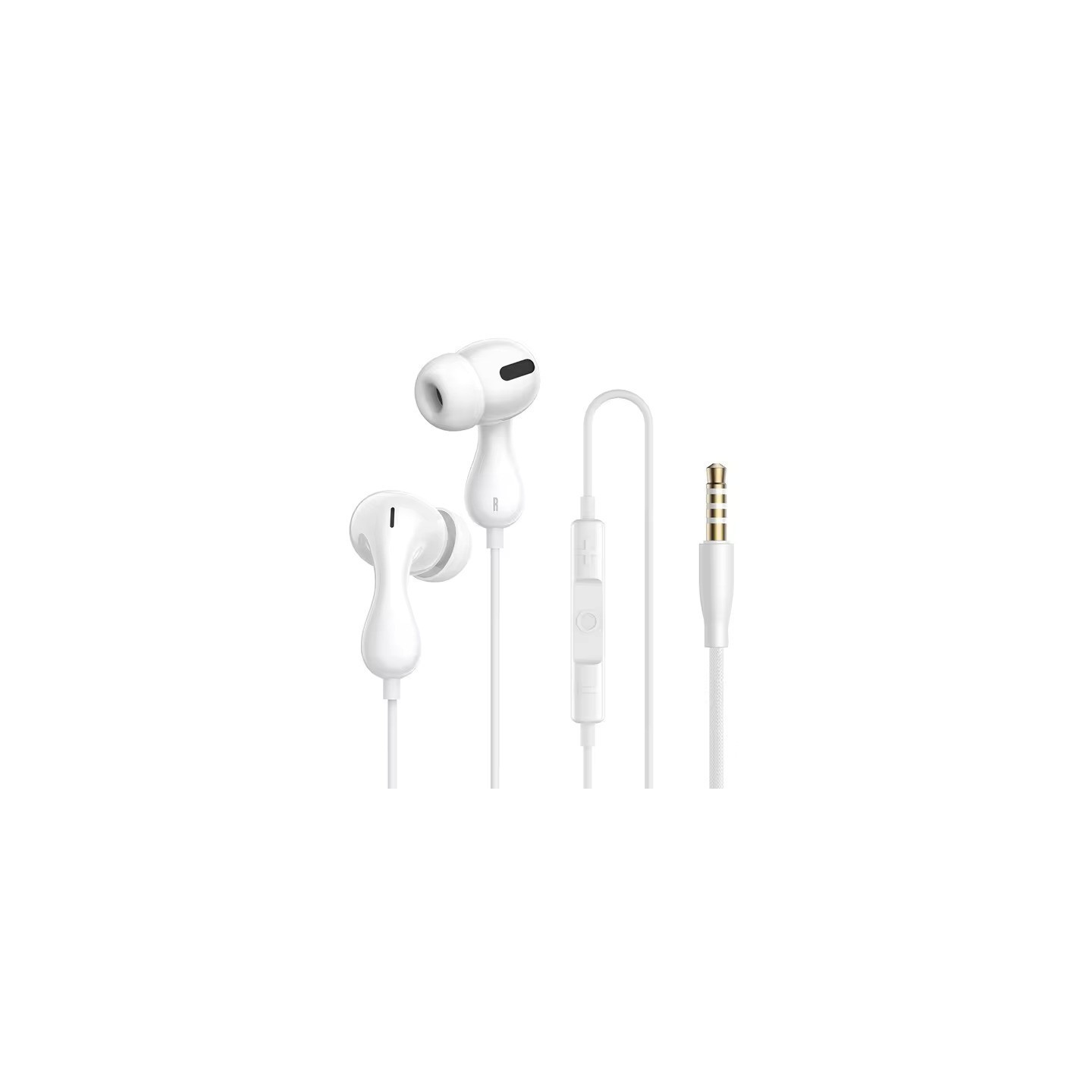 Baseus Headphones - HZ20 - In Ear Wired 3.5mm HiRes White — Buy in Cyprus with Fast Delivery