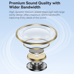 Buy Baseus Headphones - HZ20 - In Ear Wired 3.5mm HiRes White in Cyprus, Nicosia, Limassol, Larnaka, Pafos