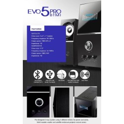 Buy SonicGear EVO5 Pro - BTMI 2.1 - BT Speakers 72W in Cyprus, Nicosia, Limassol, Larnaka, Pafos