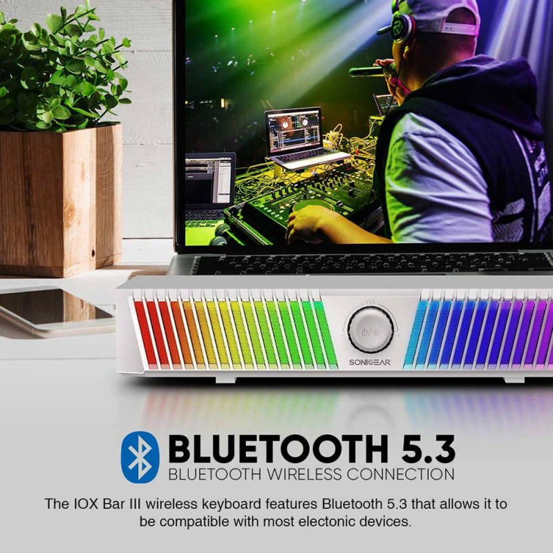 Buy SonicGear BT RGB Soundbar White - iOX Bar III - BT RGB Soundbar White in Cyprus, Nicosia, Limassol, Larnaka, Pafos