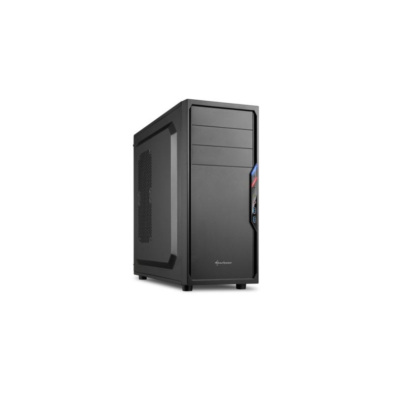 Buy Sharkoon VS4-V Mid Tower PC Case - Black, ATX/mATX/Mini-ITX, 385mm GPU, 160m... in Cyprus, Nicosia, Limassol, Larnaka, Pafos
