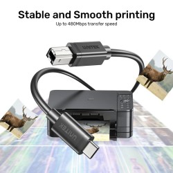 Buy Unitek USB-C 2.0 to USB-B Printer Cable - 3.0m in Cyprus, Nicosia, Limassol, Larnaka, Pafos