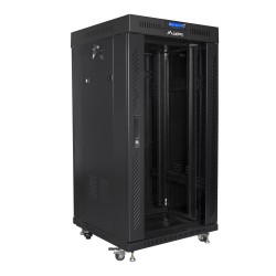 Buy Lanberg Free Standing Cabinet 19'' with Glass Door 22U 60cm Ventilation Pane... in Cyprus, Nicosia, Limassol, Larnaka, Pafos