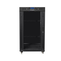 Buy Lanberg Free Standing Cabinet 19'' with Glass Door 22U 60cm Ventilation Pane... in Cyprus, Nicosia, Limassol, Larnaka, Pafos