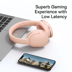 Buy Baseus Wireless Headphones Over Ear Encok - D02 Pro v2 - Pink in Cyprus, Nicosia, Limassol, Larnaka, Pafos