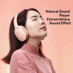 Buy Baseus Wireless Headphones Over Ear Encok - D02 Pro v2 - Pink in Cyprus, Nicosia, Limassol, Larnaka, Pafos