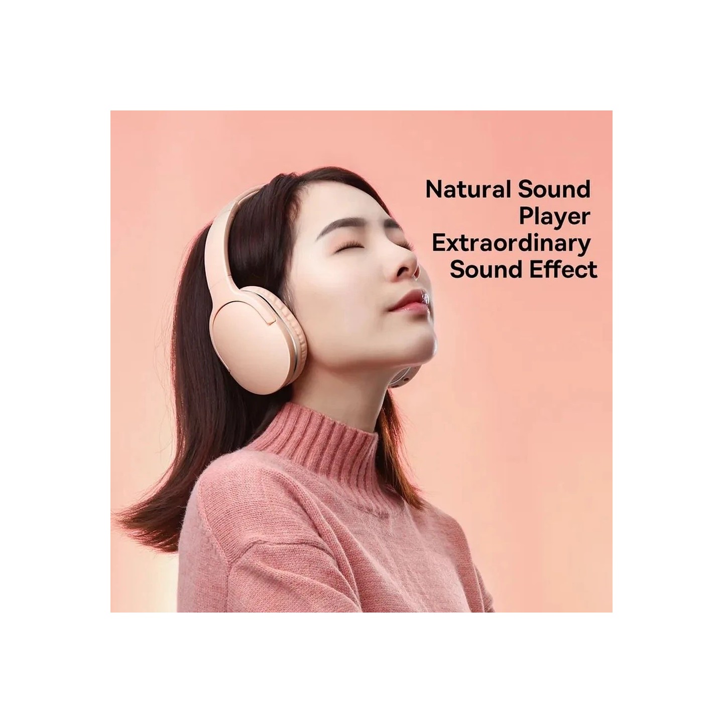 Baseus Wireless Headphones Over Ear Encok - D02 Pro v2 - Pink — Buy in Cyprus with Fast Delivery