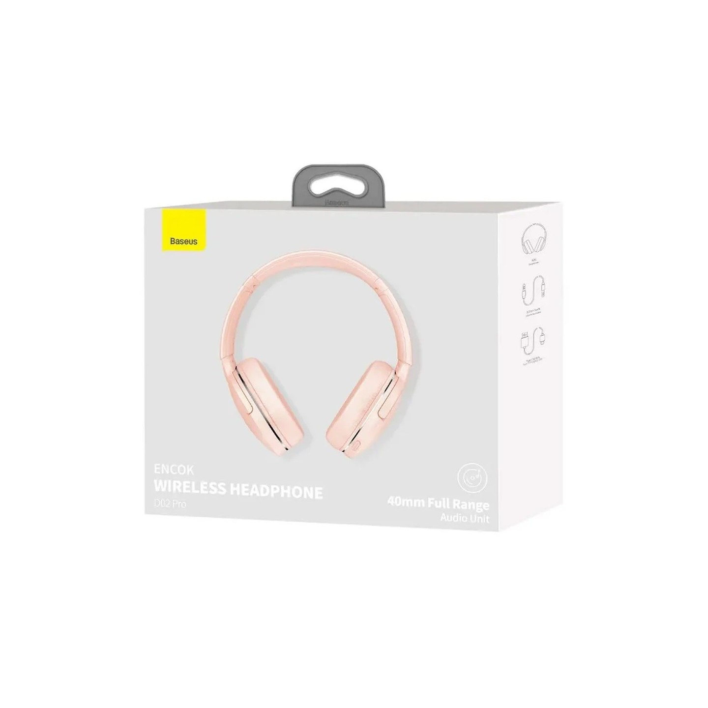 Baseus Wireless Headphones Over Ear Encok - D02 Pro v2 - Pink — Buy in Cyprus with Fast Delivery
