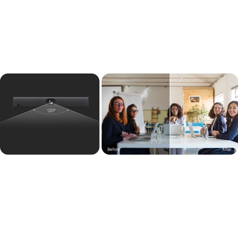 Buy Yealink Video Conferencing Bar USB - UVC40E2 - 4K Camera, 8 Microphones, Spe... in Cyprus, Nicosia, Limassol, Larnaka, Pafos