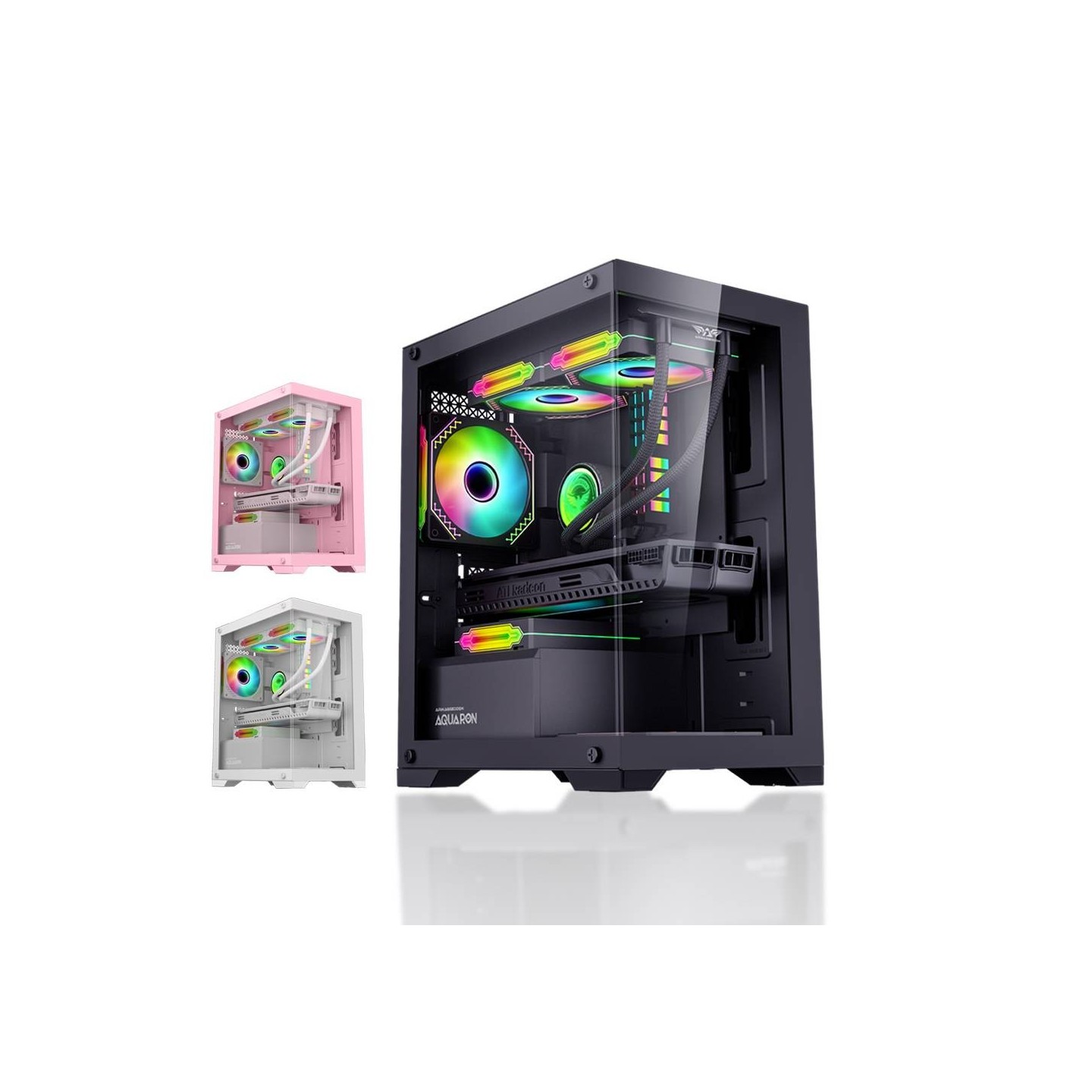 Armaggeddon Aquaron MicroATX Gaming Case White - Micro ATX, White — Buy in Cyprus with Fast Delivery