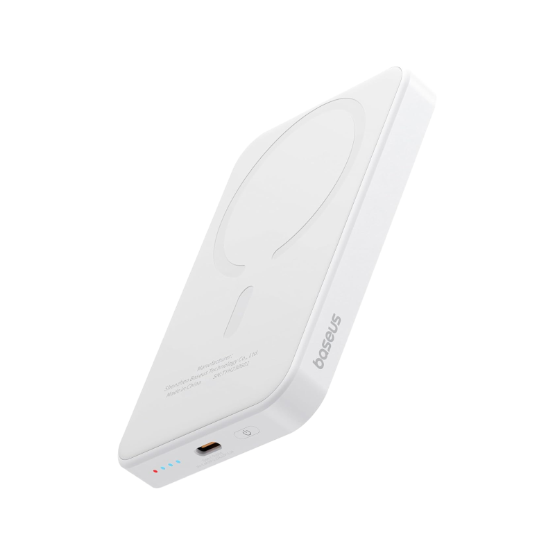 Buy Baseus Powerbank - 20W 5000mAh Magnetic Wireless White in Cyprus, Nicosia, Limassol, Larnaka, Pafos