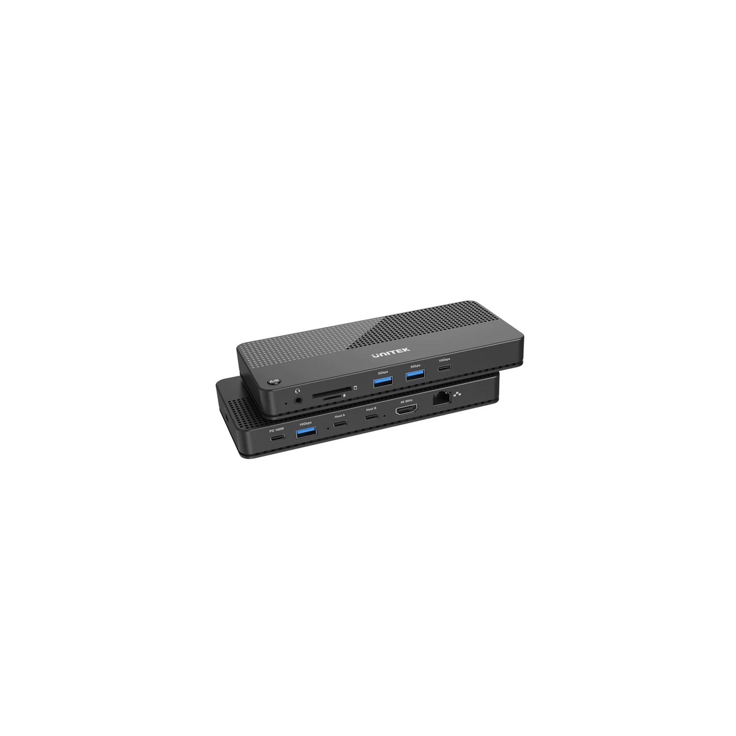 Unitek USB-C Hub USB3.2 KVM HDMI Gb SD Audio PD100W - D1077A - USB-C Hub USB3.2 KVM HDMI Gb SD Audio PD100W