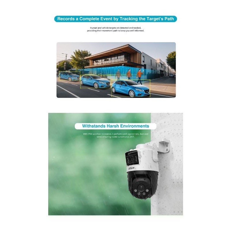 Buy Dahua IP 3.0MP Wifi PT Dual Illumination Dual-Lens - P3D-3F-PV - IP 3.0MP Wi... in Cyprus, Nicosia, Limassol, Larnaka, Pafos