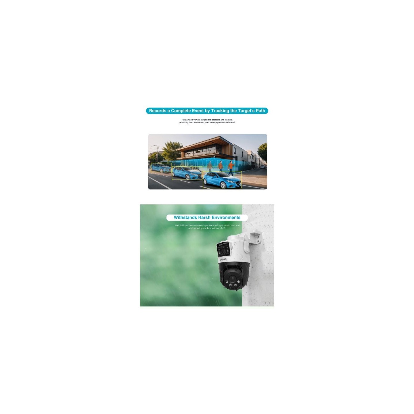 Dahua IP 3.0MP Wifi PT Dual Illumination Dual-Lens - P3D-3F-PV - IP 3.0MP Wifi PT Dual Illumination Dual-Lens