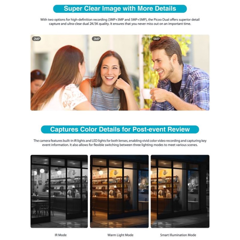 Buy Dahua IP 3.0MP Wifi PT Dual Illumination Dual-Lens - P3D-3F-PV - IP 3.0MP Wi... in Cyprus, Nicosia, Limassol, Larnaka, Pafos