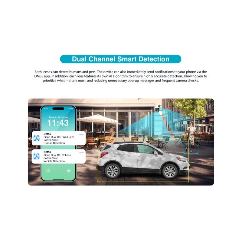 Buy Dahua IP 3.0MP Wifi PT Dual Illumination Dual-Lens - P3D-3F-PV - IP 3.0MP Wi... in Cyprus, Nicosia, Limassol, Larnaka, Pafos