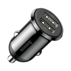 Buy Baseus GRAIN Pro Car Charger - 4.8A Black in Cyprus, Nicosia, Limassol, Larnaka, Pafos