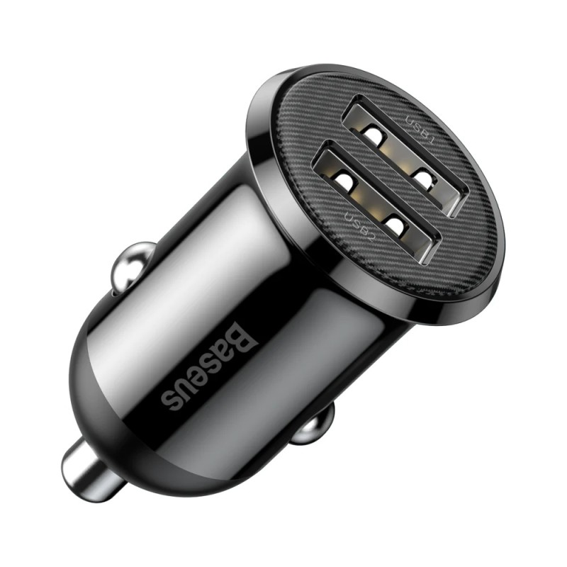 Buy Baseus GRAIN Pro Car Charger - 4.8A Black in Cyprus, Nicosia, Limassol, Larnaka, Pafos