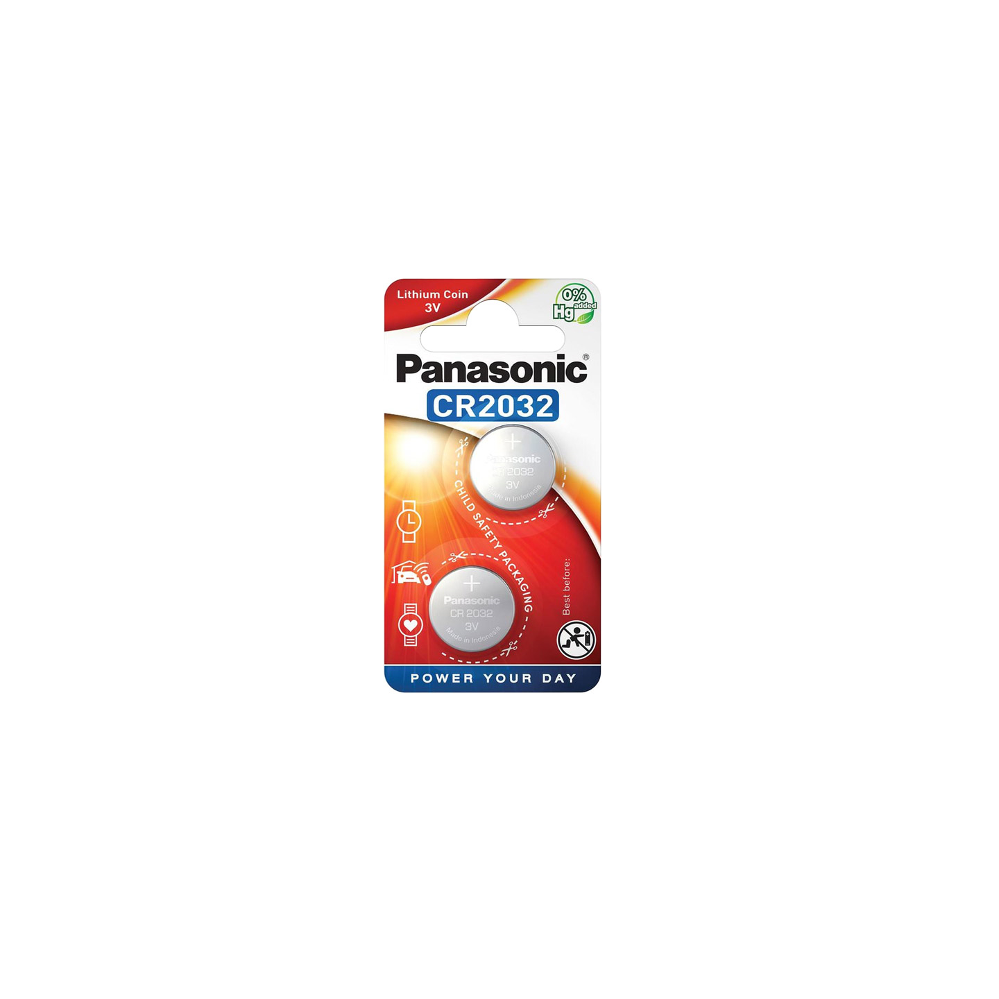Panasonic Lithium Battery - CR2032 - Blister (2pc) — Buy in Cyprus with Fast Delivery