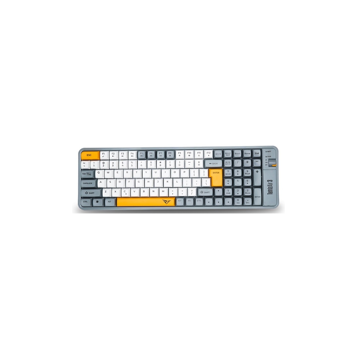 Alcatroz Tetriz Air 3 Wireless Keyboard 2.4G+BT 99-Key Summer White (Boxed) — Buy in Cyprus with Fast Delivery