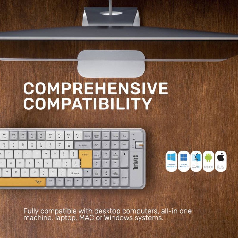 Buy Alcatroz Tetriz Wireless Keyboard - Air 3 - Wireless Keyboard 2.4G+BT Summer... in Cyprus, Nicosia, Limassol, Larnaka, Pafos