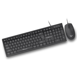Alcatroz XPLORER C3600 Silent Black Wired Keyboard & Mouse Combo (Boxed) — Buy in Cyprus with Fast Delivery