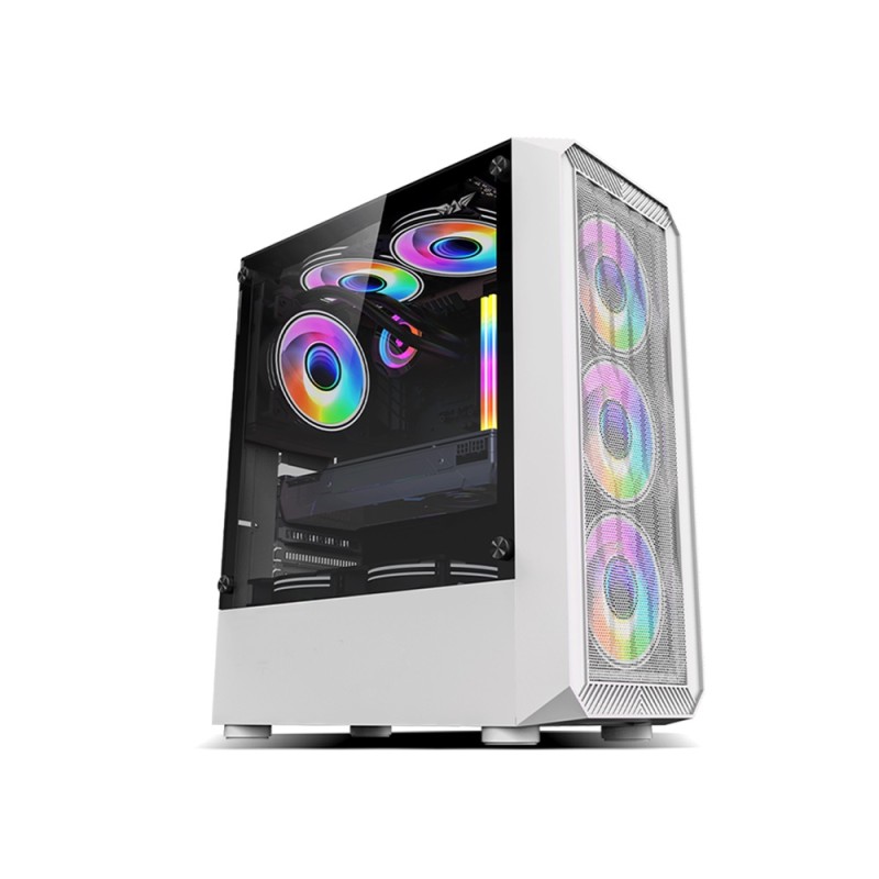 Armaggeddon Tritron Pro 100 ATX 4xARGB White PC Case (Boxed) — Buy in Cyprus with Fast Delivery