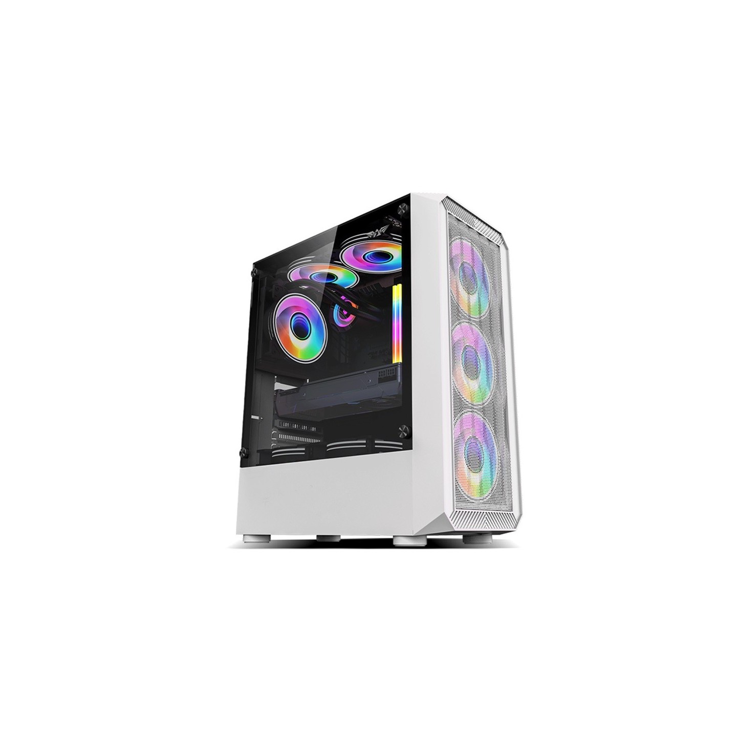 Armaggeddon Tritron Pro 100 ATX 4xARGB White PC Case (Boxed) — Buy in Cyprus with Fast Delivery