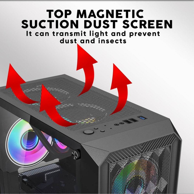 Buy Armaggeddon Gaming Case - TRITRON PRO 100 - ATX 4xARGB White in Cyprus, Nicosia, Limassol, Larnaka, Pafos