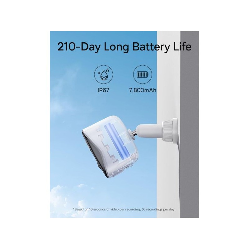 Buy Baseus Security Outdoor Camera - N1 Plus - 2K 2-Cam Kit White in Cyprus, Nicosia, Limassol, Larnaka, Pafos