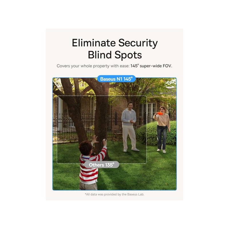 Buy Baseus Security Outdoor Camera - N1 Plus - 2K 2-Cam Kit White in Cyprus, Nicosia, Limassol, Larnaka, Pafos