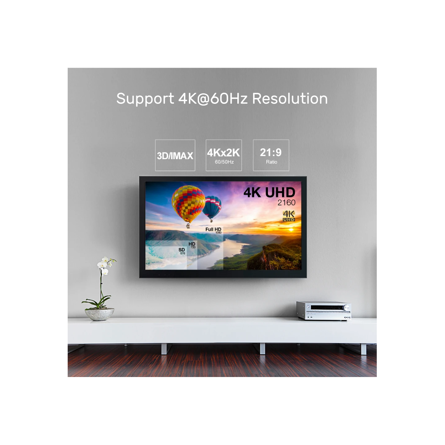 Unitek UltraPro HDMI V2.0 Active Optical Cable - Y-C1033BK - 50m — Buy in Cyprus with Fast Delivery