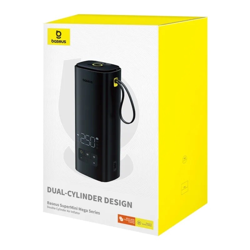 Buy Baseus Car Inflator Pump - Wireless SUPER MINI MEGA Double Cylinder in Cyprus, Nicosia, Limassol, Larnaka, Pafos