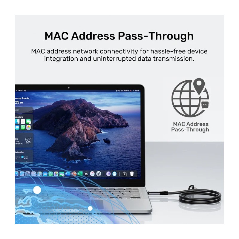 Buy Unitek Converter USB-C to Gigabit Ethernet Cable - C18148AGY-2M - USB-C to G... in Cyprus, Nicosia, Limassol, Larnaka, Pafos