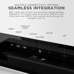 Buy SonicGear Soundbar - STUDIOBAR 3000 - Dolby Atmos 700W 5.1.2 Soundbar Incl 2... in Cyprus, Nicosia, Limassol, Larnaka, Pafos