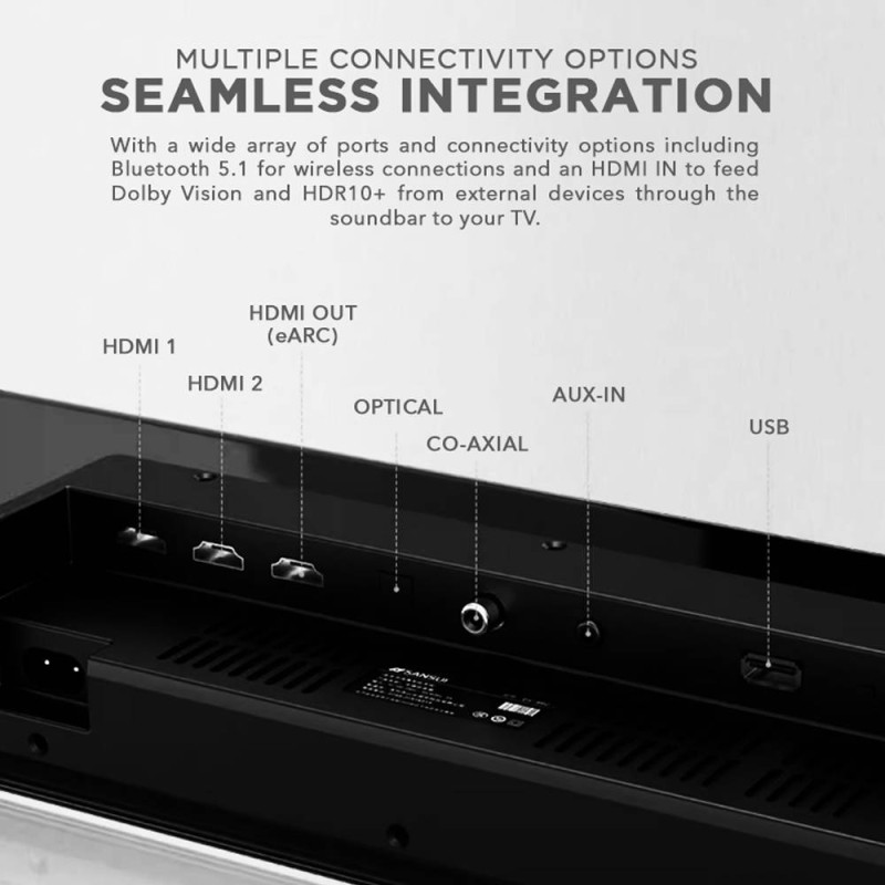 Buy SonicGear Soundbar - STUDIOBAR 3000 - Dolby Atmos 700W 5.1.2 Soundbar Incl 2... in Cyprus, Nicosia, Limassol, Larnaka, Pafos