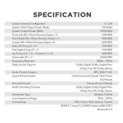 Buy SonicGear Soundbar - STUDIOBAR 3000 - Dolby Atmos 700W 5.1.2 Soundbar Incl 2... in Cyprus, Nicosia, Limassol, Larnaka, Pafos